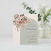 Beige Salbei Rose Hochzeit (Stehend Vorderseite)