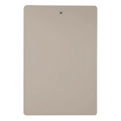 Beige Sand Custom Logo Mini clipboard Klemmbrett (Rückseite)
