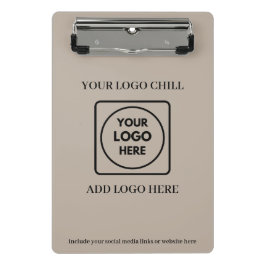 Beige Sand Custom Logo Mini clipboard Klemmbrett