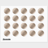 Beige Sand Wax Siegel Wedding Monogram Sticker (Blatt)
