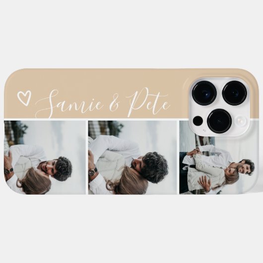 Beige Sandpaare bezeichnungen 3 Fotos Kollagengitt Case-Mate iPhone Hülle (Rückseite (Horizontal))