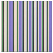 Beige, Schieferblau, grün und schwarz Stoff (Muster)