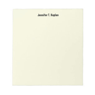 Beige Schlicht einfache Beruflich Moderne Minimali Notizblock
