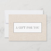 Beige | Schlichte Elegante Linen Look Chic (Vorderseite)