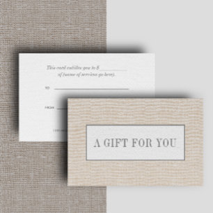 Beige Schlichte Elegante Linen Look Chic