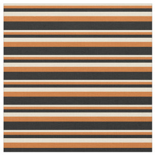 Beige, Schokolade und schwarz gefärbtes Muster Stoff