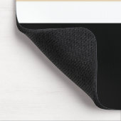 Beige Schwarz Abstrakter Streifen Mousepad (Ecke)