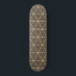 Beige Schwarz Geometrie Muster Skateboard Deck.<br><div class="desc">Beige Schwarz Geometrie Muster Skateboard Deck.</div>