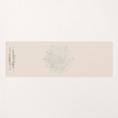 Beige schwarz zweiseitig Mandala Yogamatte (Vorderseite (Horizontal))