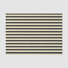 Beige, Schwarzweiss-Streifen Seidenpapier