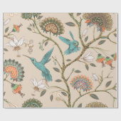 Beige seamless pattern with stylized flowers and b geschenkpapier (Flach)