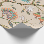 Beige seamless pattern with stylized flowers and b geschenkpapier (Ecke)
