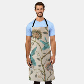 Beige seamless pattern with stylized flowers and b schürze (Getragen)