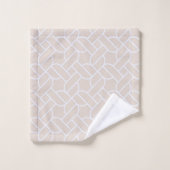 Beige Seil-Muster Handtuch Badhandtuch Set (Waschlappen)