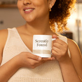 Beige Serenity Band Mug Kaffeetasse