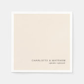 Beige Serviette (Vorderseite)