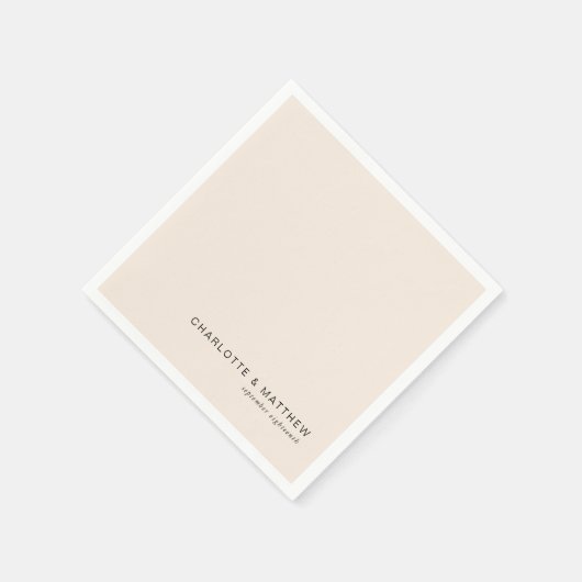 Beige Serviette (Ecke)