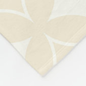 Beige Shippo-Muster Fleecedecke (Ecke)
