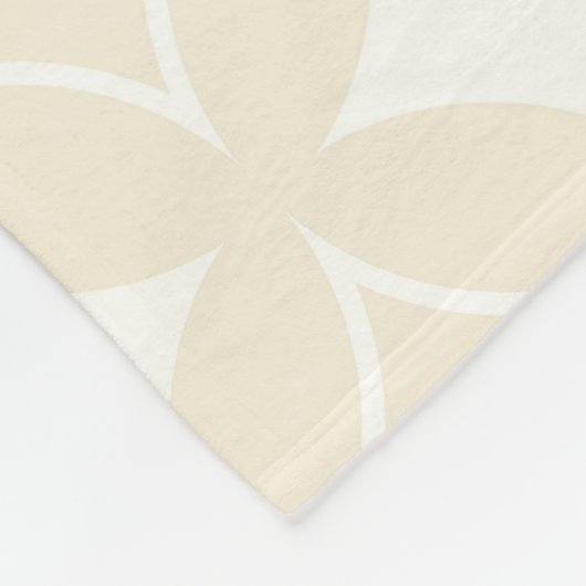 Beige Shippo-Muster Fleecedecke (Ecke)