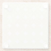 Beige Shippo-Muster Glasuntersetzer (Rückseite)
