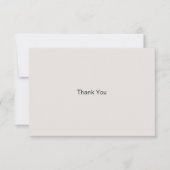 Beige Simple Family Beerdigung Bereavement Vielen Dankeskarte (Vorderseite)