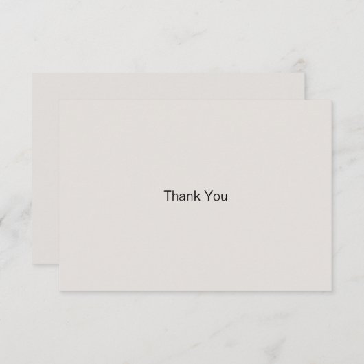 Beige Simple Family Beerdigung Bereavement Vielen Dankeskarte (Vorne/Hinten)