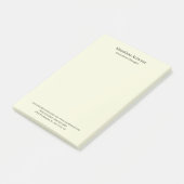 Beige Simple Schlicht Professionell Modern Minimai Post-it Klebezettel (angewinkelt)