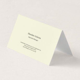 Beige Simple Schlichte Moderne Minimailst Professi Visitenkarten