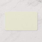 Beige Simple Schlichte Moderne Minimale Geschäftsk Visitenkarte (Rückseite)