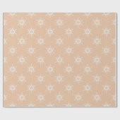 Beige Snowflake Harmonie Geschenkpapier (Flach)