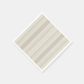 Beige Soft Stripe Cocktail Servietten (Ecke)
