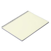 Beige Spiral Notebook Notizblock (Linke Seite)