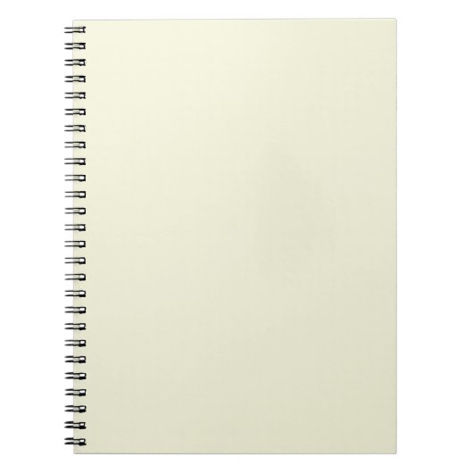 Beige Spiral Notebook Notizblock (Vorderseite)