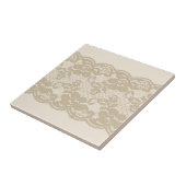 Beige Spitze Fliese (Seite)