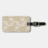 Beige Spitze Gepäckanhänger (Vorderseite horizontal)