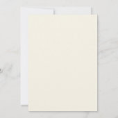 Beige-Spitze-Meilenstein-Geburtstag Einladung (Rückseite)