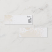 Beige Spritzer - dünn Mini Visitenkarte (Vorne/Hinten)