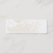 Beige Spritzer - dünn Mini Visitenkarte (Rückseite)