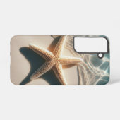 Beige Starfish Muschel Tropical Beach Ocean Samsung Galaxy Hülle (Rückseite (Horizontal))