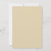 Beige Steel Leaf Hochzeit Einladung (Rückseite)