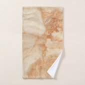 Beige Steinstruktur Badhandtuch Set (Handtuch)