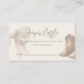 Beige Stiefel oder Bows Geschlecht offenbaren Wind Begleitkarte (Vorderseite)