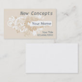 Beige Stilvoll, modern und Beruflich Visitenkarte (Vorne/Hinten)