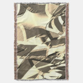 Beige Streifen auf einem braunen, tropfenden Bild Decke (Vorderseite Vertikal)