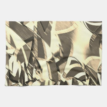 Beige Streifen auf einem braunen, tropfenden Bild