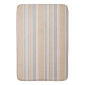 Beige Streifen Badematte (Vorderseite Vertikal)