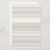 Beige Streifen Briefpapier (Vorne/Hinten)