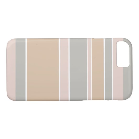Beige Streifen Case-Mate iPhone Hülle (Rückseite (Horizontal))