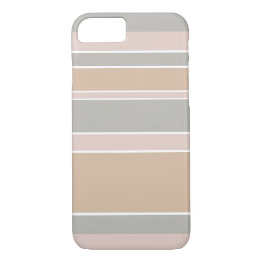 Beige Streifen Case-Mate iPhone Hülle (Rückseite)
