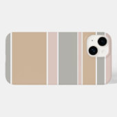 Beige Streifen Case-Mate iPhone Hülle (Rückseite (Horizontal))